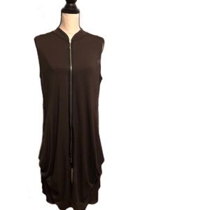 Comfy USA Brown Sleeveless Tunic Modal Outfit